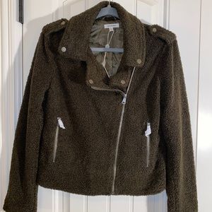 MAX STUDIO sherpa moto jacket size S